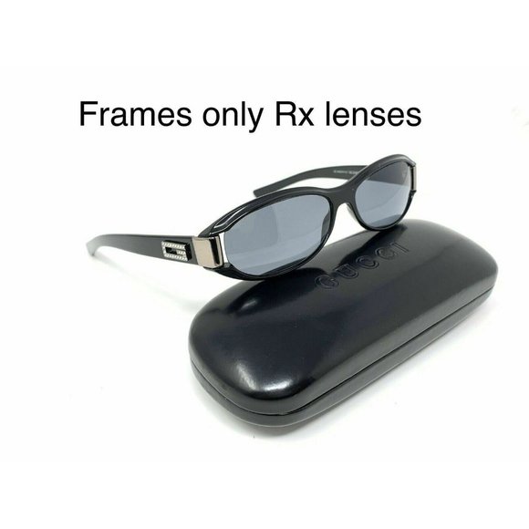 Gucci Black Eyeglasses Frame Only NO LENSES Rhinestones GG 2549 807 Strass 807 - Picture 2 of 11